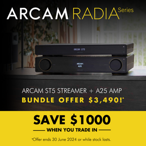 Arcam | ST5 Network Streamer and A25 Amplifier bundle | Australia Hi Fi1