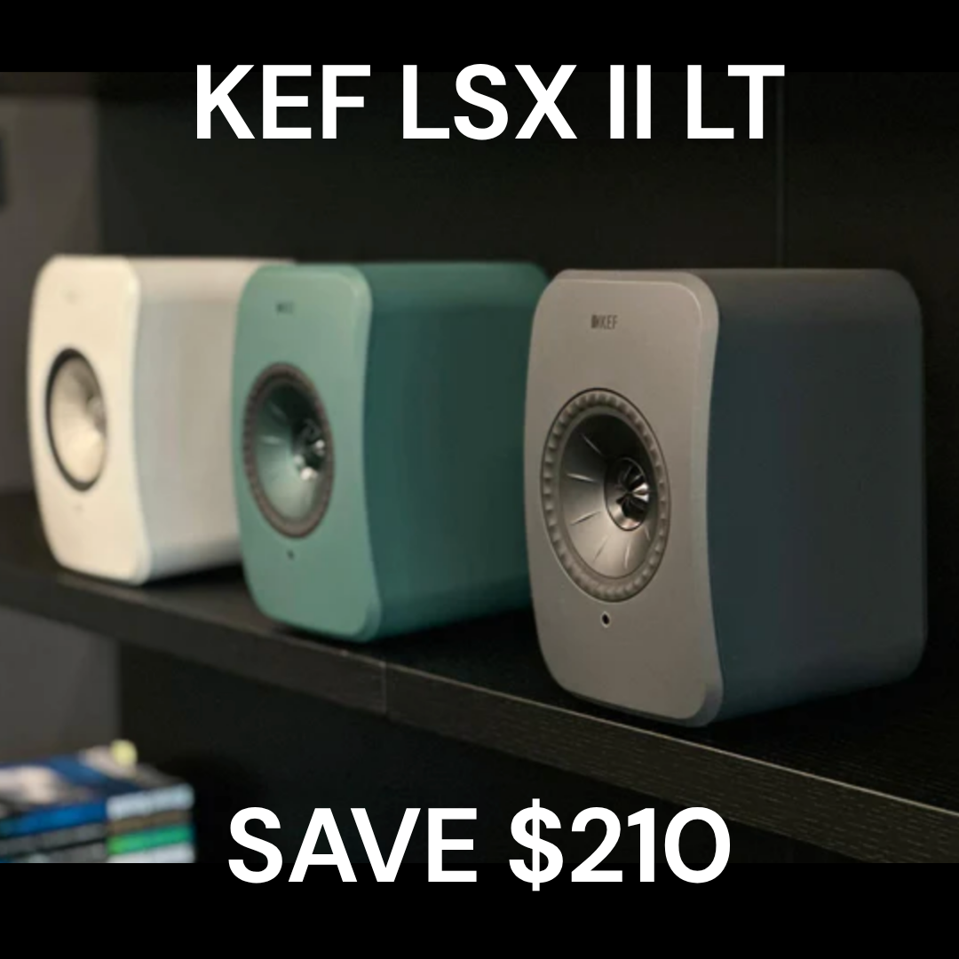 KEF LSX II LT Wireless Bookshelf Speakers