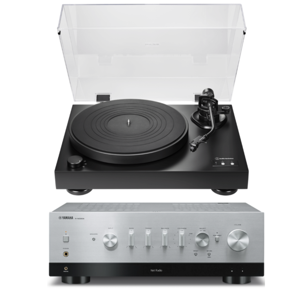 Audio-Technica AT-LP8 turntable and Yamaha R-N1000A Turntable Pack|Australia Hi FI2