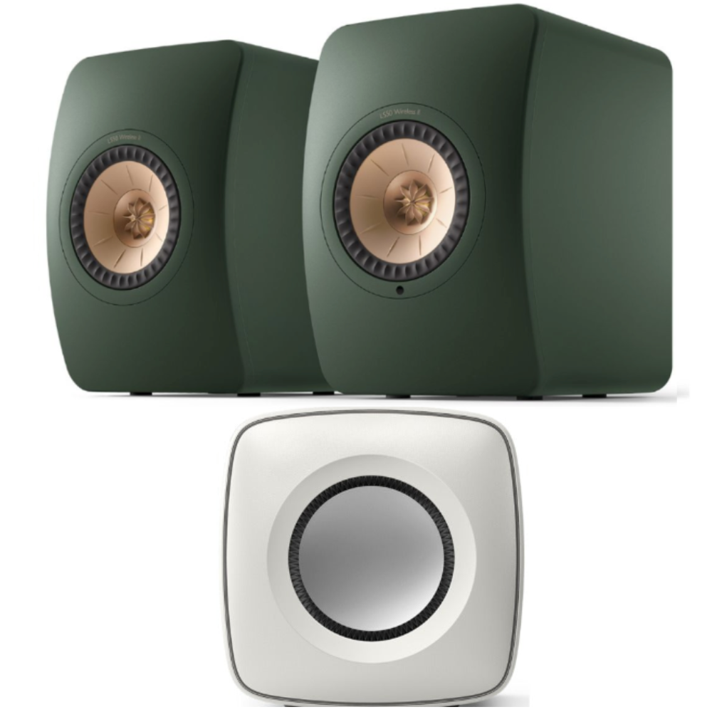 KEF LS50 Wireless II Speakers and KC62 Subwoofer Bundle