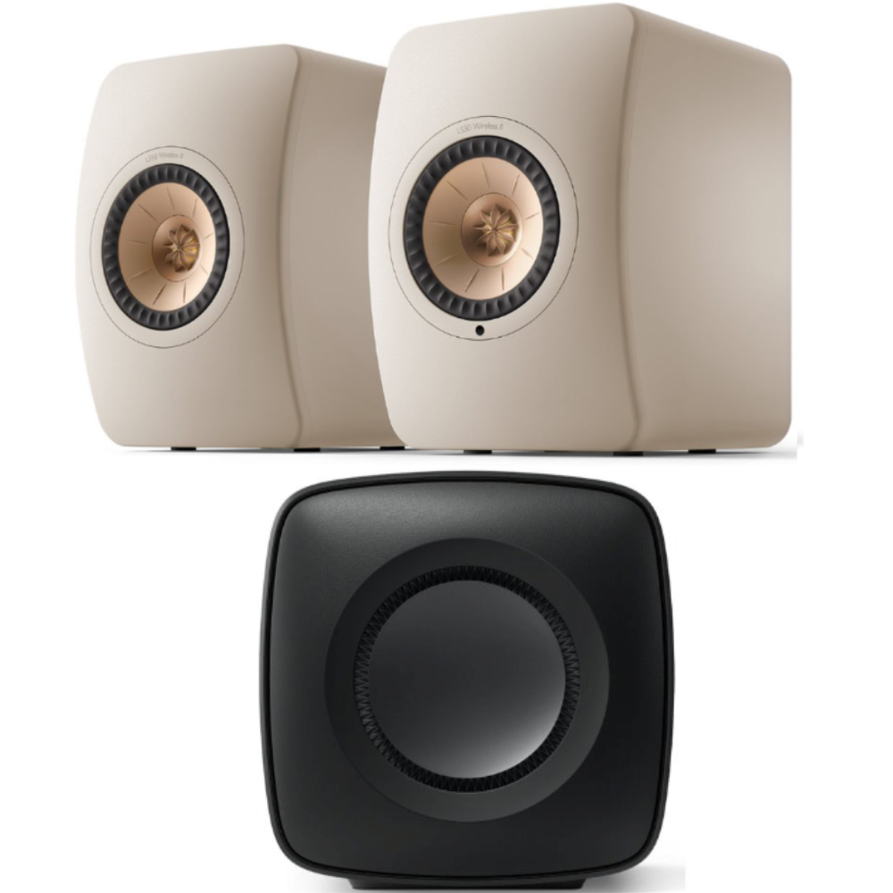 KEF LS50 Wireless II Speakers and KC62 Subwoofer Bundle