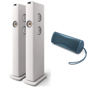 KEF|LS60 Wireless Floorstanding Speakers and KEF Muo speaker bundle|Australia Hi Fi4