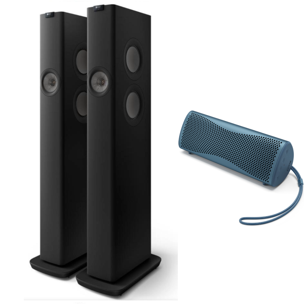 KEF|LS60 Wireless Floorstanding Speakers and KEF Muo speaker bundle|Australia Hi Fi1