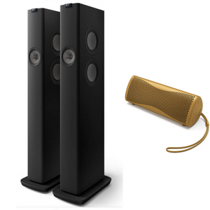 KEF|LS60 Wireless Floorstanding Speakers and KEF Muo speaker bundle|Australia Hi Fi4