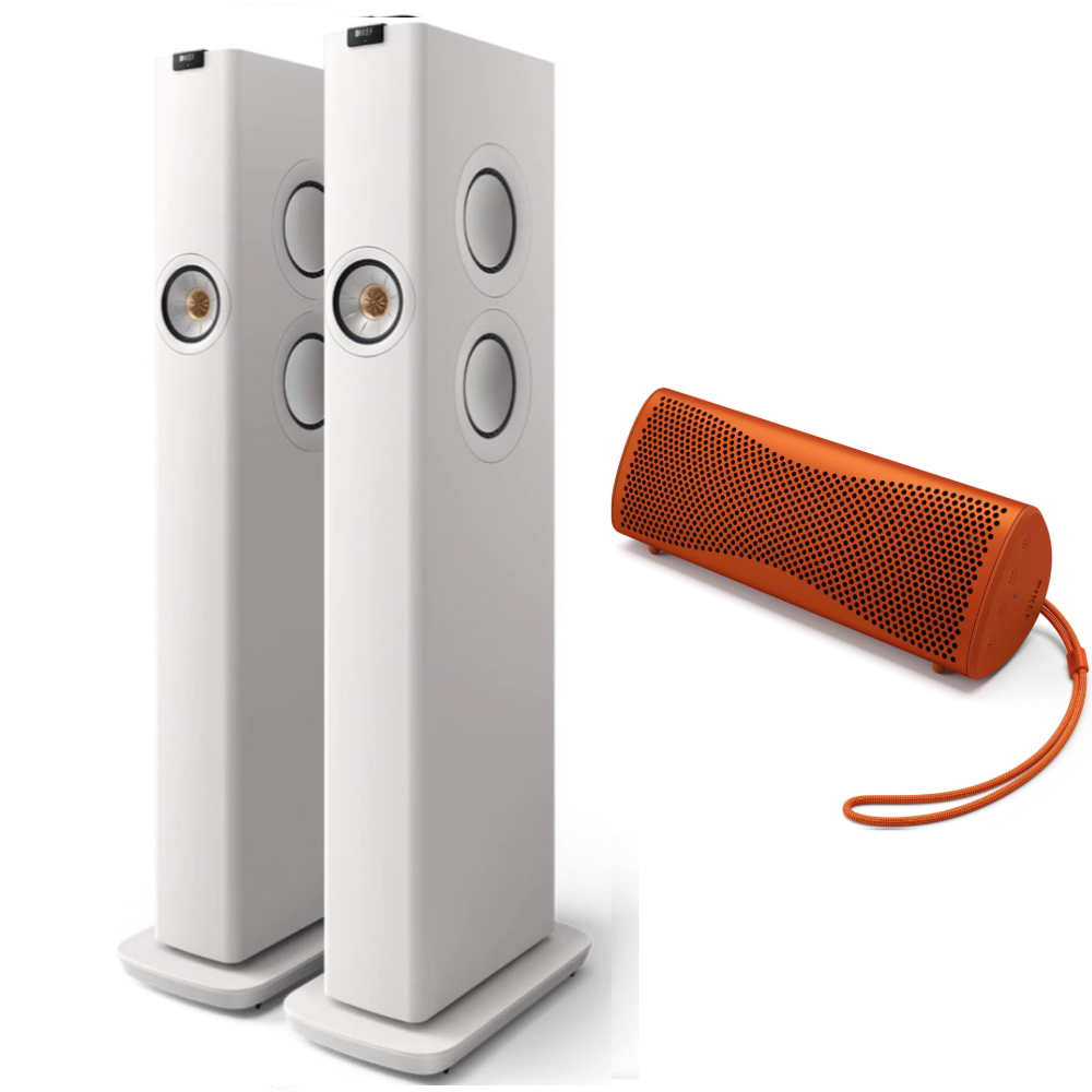 KEF|LS60 Wireless Floorstanding Speakers and KEF Muo speaker bundle|Australia Hi Fi2