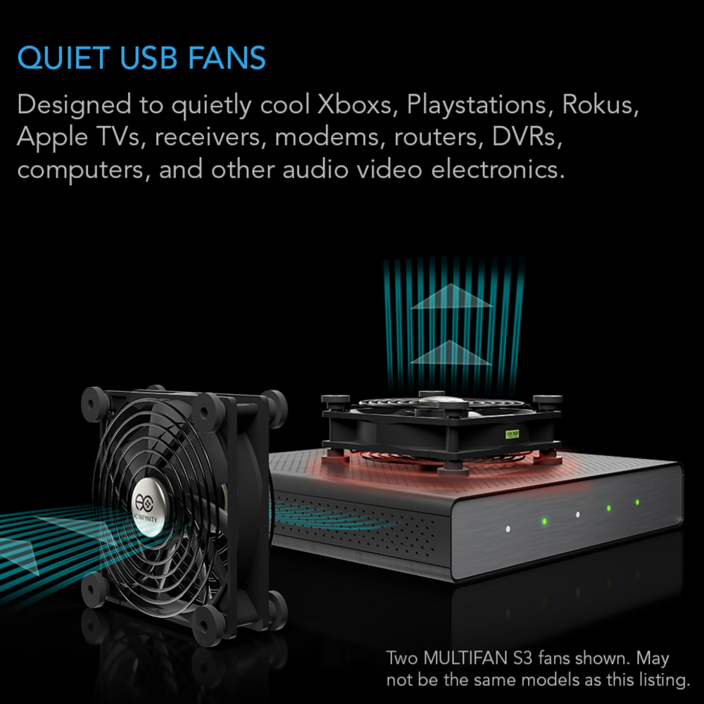 AC Infinity | Multifan S5 Quiet USB Cooling Fan Dual 80mm | Australia Hi Fi1