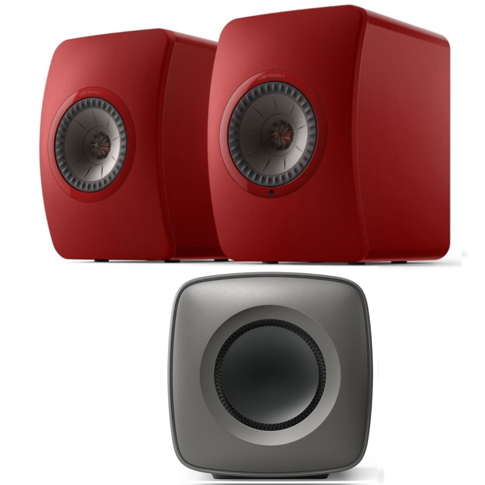 KEF LS50 Wireless II Speakers and KC62 Subwoofer Bundle