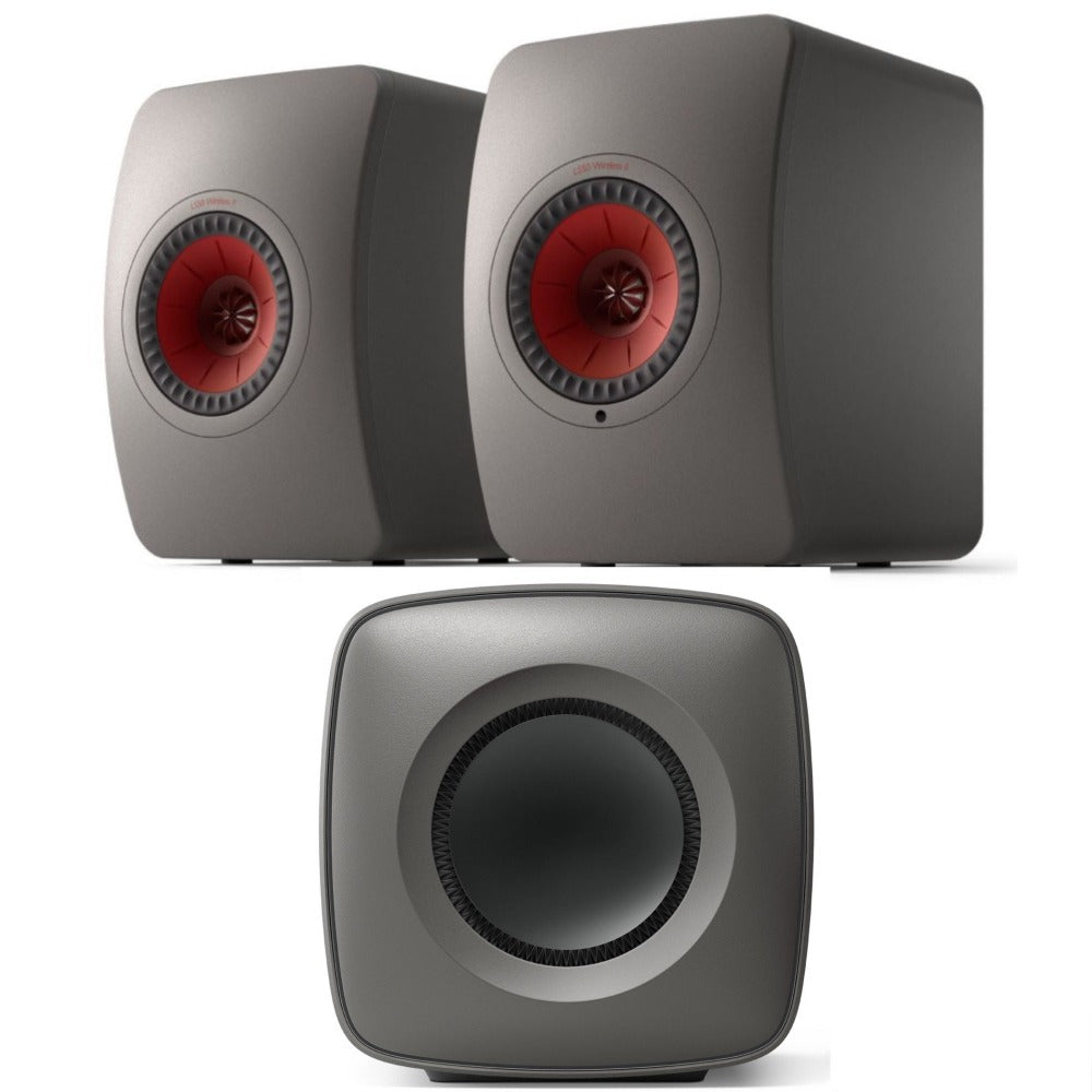 KEF LS50 Wireless II Speakers and KC62 Subwoofer Bundle