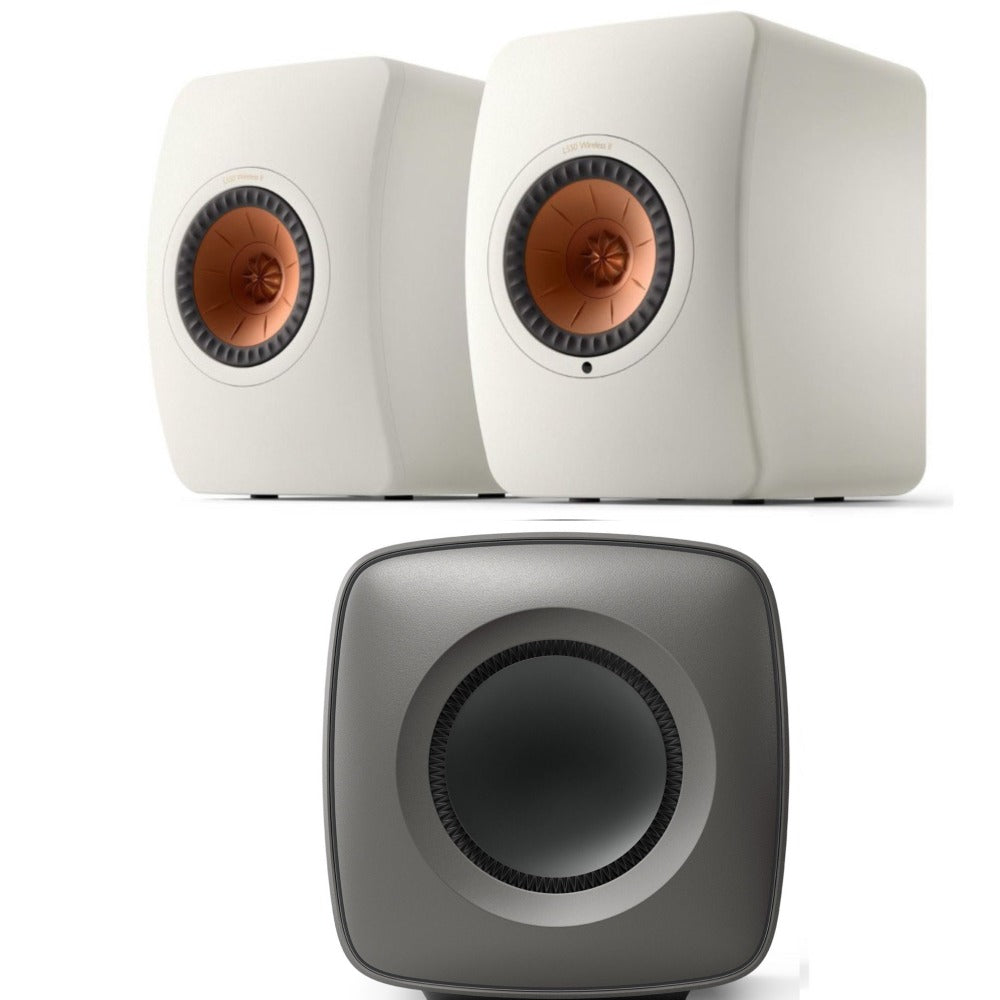 KEF LS50 Wireless II Speakers and KC62 Subwoofer Bundle