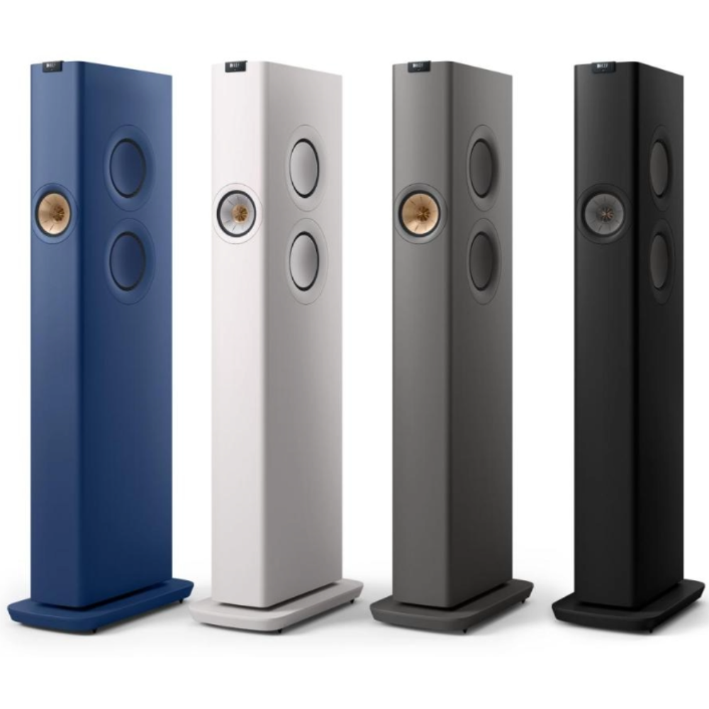 KEF LS60 Wireless Floorstanding Speakers and KEF C3 Remote