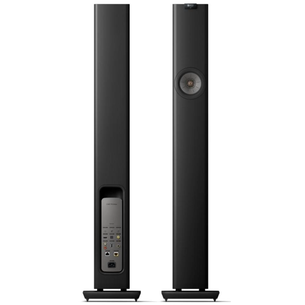 KEF LS60 Wireless Floorstanding Speakers and KEF C3 Remote