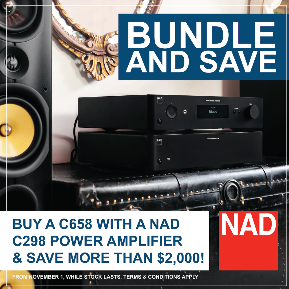 NAD|C 658 BluOS Streaming DAC and C 298 Power Amplifier Bundle Offer|Australia Hi Fi