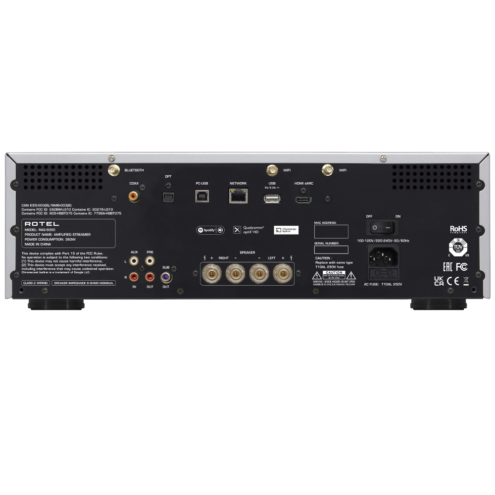 Rotel | RAS-5000 Amplified Streamer | Australia  Hi Fi12