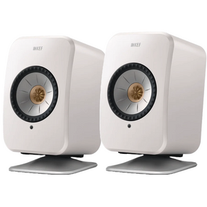 KEF LSX II Bookshelf Speakers and KEF P1 Desk Pad Bundle | Melbourne Hi Fi2