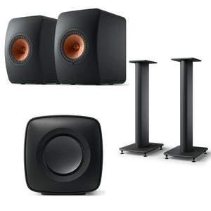 KEF | LS50 Wireless II Speakers, KC Subwoofer and S2 Floor Stands Bundle | Australia Hi Fi1