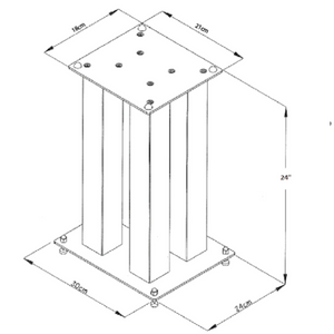 Tauris | Opal SP121-24 Speaker Stands | Australia Hi Fi5