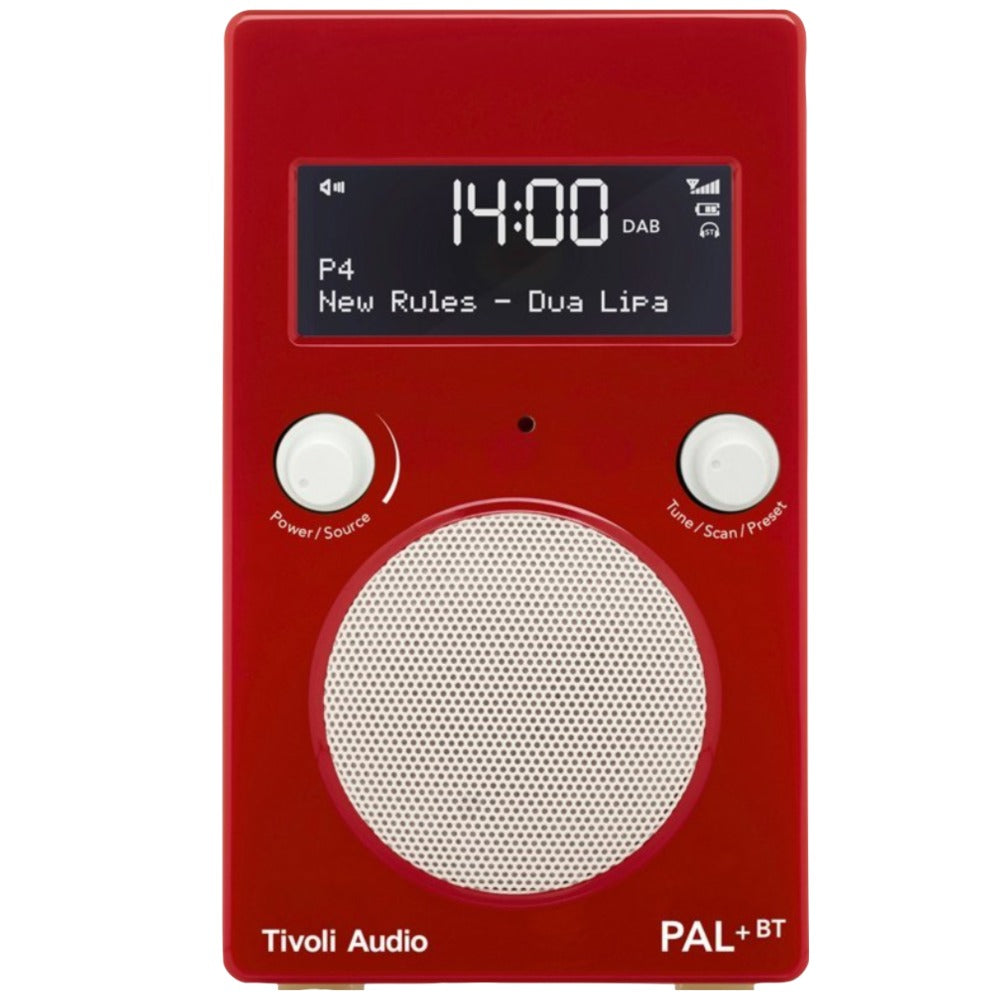 Tivoli Audio|PAL+ BT Bluetooth, FM/DAB+ Portable Radio Red White|Australia Hi Fi1